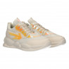 Sneakers albi, de dama, talpa groasa