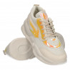 Sneakers albi, de dama, talpa groasa