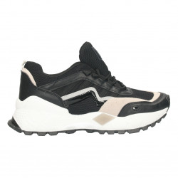 Sneakers negri, talpa alba, pentru femei