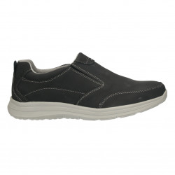 Pantofi barbatesti, fara siret, negru antic