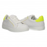 Sneakers albi, femei, cu perforatii mici