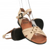 Sandale albe in stil casual, pentru femei
