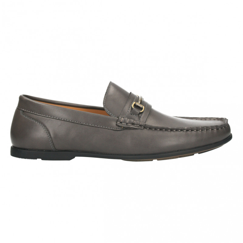 Pantofi barbatesti, mocasin, culoare gri Pantofi barbatesti, mocasin, culoare gri