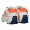 Sneakers talpa groasa, alb cu oranj