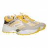 Sneakers dama, alb cu galben, stil urban