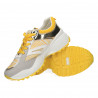 Sneakers dama, alb cu galben, stil urban