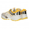 Sneakers dama, alb cu galben, stil urban