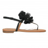 Sandale flip flops, cu floare mare