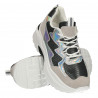 Sneakers dama, alb cu negru
