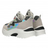 Sneakers dama, alb cu negru