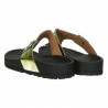 Slapi flip flops, negru cu auriu