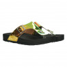 Slapi flip flops, negru cu auriu