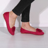Balerini glamour, cu puf si dantela, culoarea fucsia