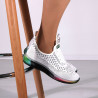 Pantofi sport, dama, cu tricot alb