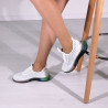 Pantofi sport, dama, cu tricot alb
