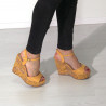 Sandale croco, talpa wenge, florale