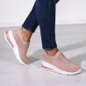 Sneakers roz, cu pietre, talpa groasa