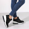 Sneakers dama, negri, talpa inalta