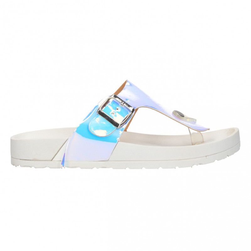 Saboti flip flops, albi, pentru femei Saboti flip flops, albi, pentru femei