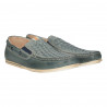 Mocasini barbatesti, piele, decor impletit