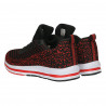 Sneakers negri, stil urban, pentru femei