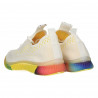 Sneakers alb cu galben, slip on