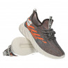 Sneakers barbati, gri, material tip tricot