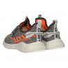 Sneakers barbati, gri, material tip tricot