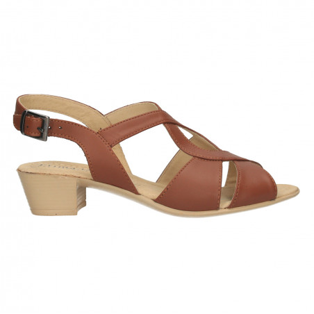 Sandale dama, chic, piele naturala maro
