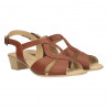 Sandale dama, chic, piele naturala maro