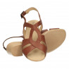 Sandale dama, chic, piele naturala maro