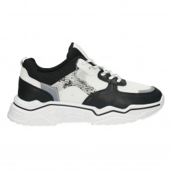 Pantofi sport, talpa inalta, insertie snake