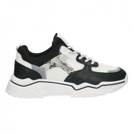 Pantofi sport, talpa inalta, insertie snake