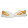Sneakers galbeni, catifea, talpa inalta