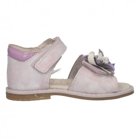 Sandale fete, piele naturala, culoare mov