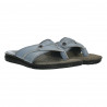 Saboti barbati flip flop, piele, blue