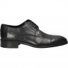 Pantofi office barbatesti, negri, din piele