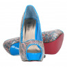 Pumps platforma, toc inalt, arabescuri