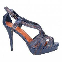 Sandale albastre fashion cu...