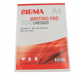 Bloc Notes cu patrate, A4, 100 file, lipite, SIGMA