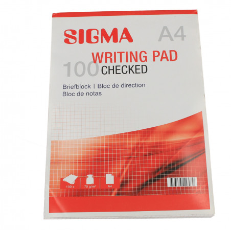 Bloc Notes cu patrate, A4, 100 file, lipite, SIGMA