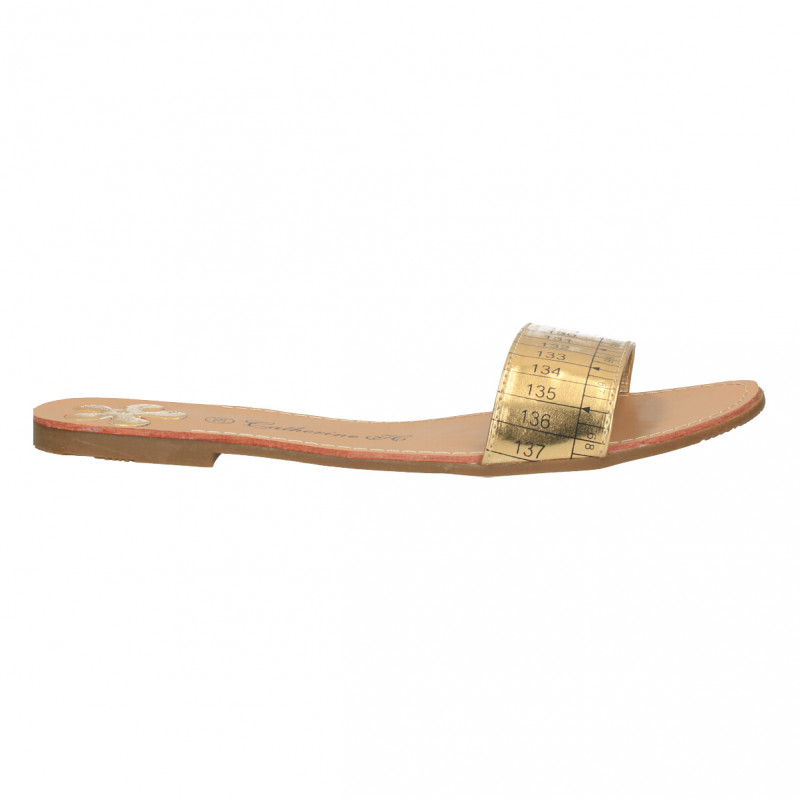 Papuci trendy, barete aurii Papuci trendy, barete aurii
