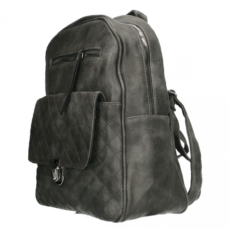 Rucsac dama, cu romburi, marime mica Rucsac dama, cu romburi, marime mica