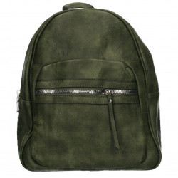 Rucsacel dama, culoarea verde, stil urban