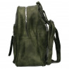 Rucsacel dama, culoarea verde, stil urban