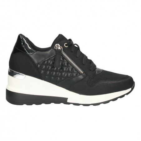 Sneakers urbani, negri, pentru femei