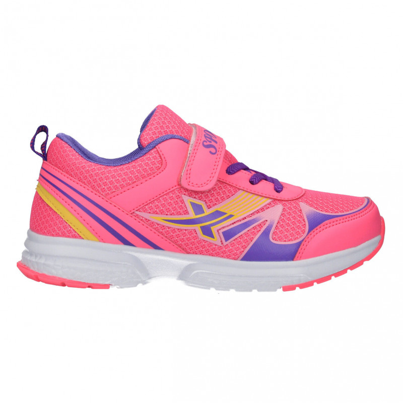 Pantofi sport, roz, cu scai, pentru fetite Pantofi sport, roz, cu scai, pentru fetite