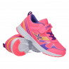 Pantofi sport, roz, cu scai, pentru fetite