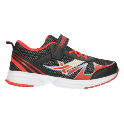 Pantofi sport copii, negru cu rosu