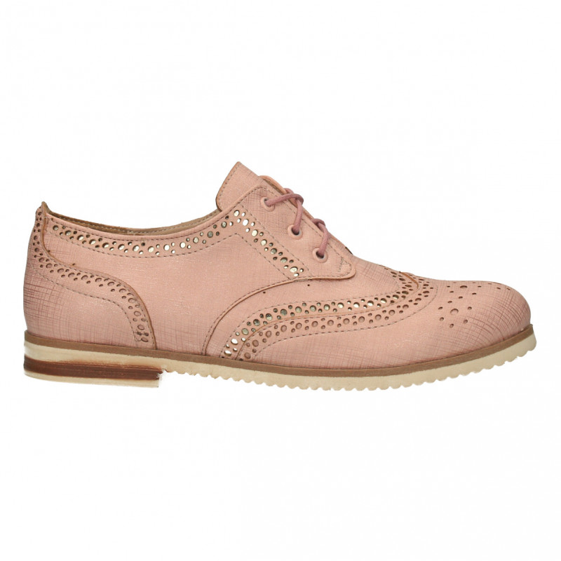 Pantofi dama, stil Oxford, roz pal Pantofi dama, stil Oxford, roz pal